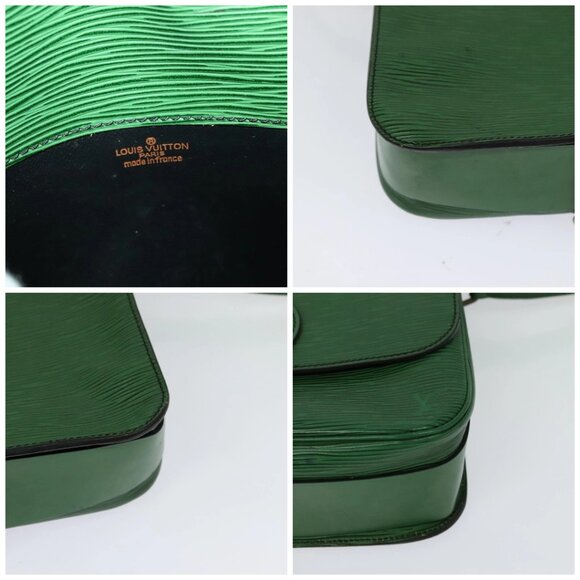 LOUIS VUITTON Epi Cartouchiere MM Shoulder Bag Green - Picture 13 of 16
